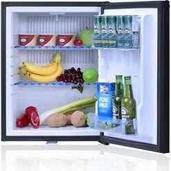 Brand new ???? Semi Truck Refrigerator 1.4 Cu.Ft, AC/DC Mini Fridge With Lock, Reversible Door, 12V Quiet Absorption Refrigerator For Truck, RV, Camper, Caravan, Boat, Black ⭐ -Car Seat Covers shop 51PP23TM81L. AC