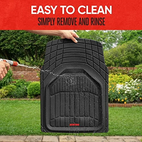 Outlet ???? 943-BK FlexTough Defender Car Floor Mats -Next Generation Deep Dish Heavy Duty Contour Liners For Car SUV Truck & Van-All Weather Protection, Trim To Fit Most Vehicles Beig ???? 8 Outlet ???? 943-BK FlexTough Defender Car Floor Mats -Next Generation Deep Dish Heavy Duty Contour Liners For Car SUV Truck & Van-All Weather Protection, Trim To Fit Most Vehicles Beig ???? - Image 6