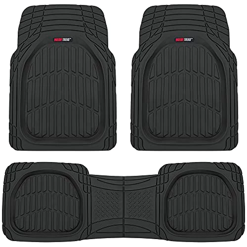 Discount ⭐ 923-BK Black FlexTough Contour Liners-Deep Dish Heavy Duty Rubber Floor Mats For Car SUV Truck & Van-All Weather Protection Trim To Fit Most Vehicles ???? 2 Discount ⭐ 923-BK Black FlexTough Contour Liners-Deep Dish Heavy Duty Rubber Floor Mats For Car SUV Truck & Van-All Weather Protection Trim To Fit Most Vehicles ????