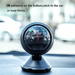 Best reviews of ???? Automotive Compass Ball,Car Compass With Bottom Stick,Adjustable Compass With Adhesive Tape,Dashboard Compass For Boat Car Truck To Find Direction, Black ✨ -Car Seat Covers shop 51PePWJKswL