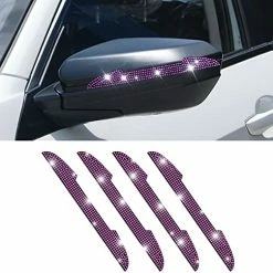 Buy ???? 4 PCS Bling Rhinestone Car Door Handle Scratch Protector, Universal For All Cars, Vehicles, SUVs, Car Side Rearview Mirror, Car Door Edge Guard, Car Exterior Accessories For ???? Women Men (White) ???? -Car Seat Covers shop 51QVZ3y4ZXL. AC