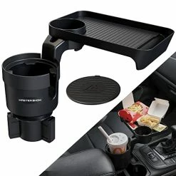 Hot Sale ???? Car Cup Holder Tray With Expandable Base Compatible With Yeti 20/26/30 Oz Hydro Flasks 32/40 Oz Camelbak 32/40 Oz And Other Bottles In 3.4"-3.8" ❤️
