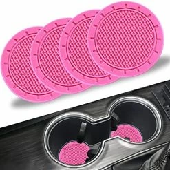 Best reviews of ???? Car Cup Holder Coaster, PVC Car Coaster, 4 Pack Universal Auto Anti Slip Cup Holder Insert Coaster, Car Interior Accessories - Black ???? -Car Seat Covers shop 51R xTv3beL. AC