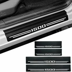 Cheap ???? Car Accessories Carbon Fiber Door Sill Scuff Plate Auto Door Entry Guard Scratch Shield For Dodge Ram 2500 2012-2022 Auto Accessories (2500, RED) ???? -Car Seat Covers shop 51R7g7z 9JL. AC