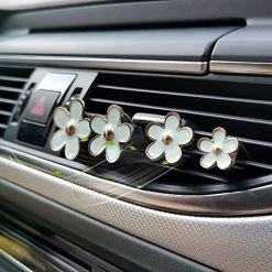 Budget ???? 6 Pieces Daisy Car Decoration Flower Air Vent Clip Air Conditioning Outlet Clip Car Air Freshener Clip Car Interior Decor Charm Colorful Car Interior Accessories For ???? Girls ???? Women Daisy Cute Car Accessories ???? -Car Seat Covers shop 51RG03yQ0pS