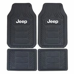 Deals ???? Jeep Weatherpro 4 Piece Floor Mats Set, Floor Mats By Plasticolor (001668R01) , Black ✨