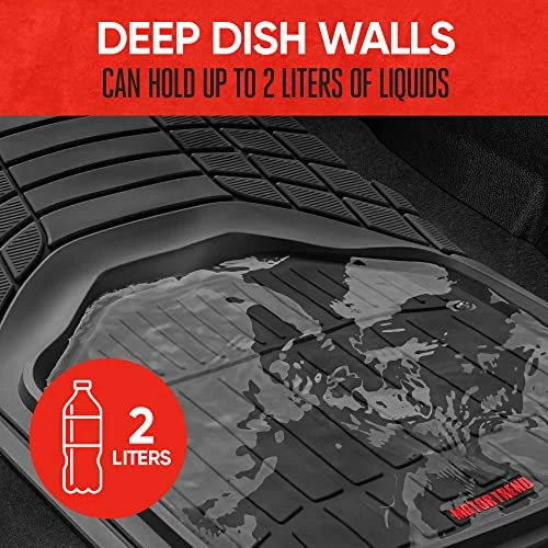 Outlet ???? 943-BK FlexTough Defender Car Floor Mats -Next Generation Deep Dish Heavy Duty Contour Liners For Car SUV Truck & Van-All Weather Protection, Trim To Fit Most Vehicles Beig ???? 9 Outlet ???? 943-BK FlexTough Defender Car Floor Mats -Next Generation Deep Dish Heavy Duty Contour Liners For Car SUV Truck & Van-All Weather Protection, Trim To Fit Most Vehicles Beig ???? - Image 7