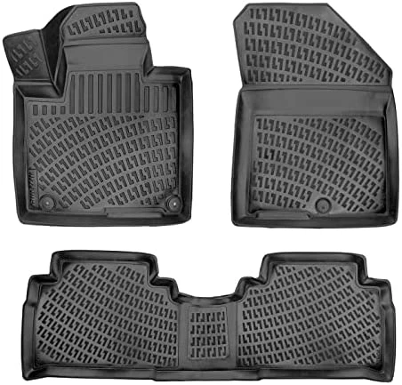 Best Sale ???? Custom Fit Floor Mats Compatible With Hyundai Elantra 2017 - 2020 3D Laser Measured 1st & 2nd Row Floor Liners All Weather Odorless Non-Slip TPE Car Mats (Front & Rear, Black) ???? 8 Best Sale ???? Custom Fit Floor Mats Compatible With Hyundai Elantra 2017 - 2020 3D Laser Measured 1st & 2nd Row Floor Liners All Weather Odorless Non-Slip TPE Car Mats (Front & Rear, Black) ???? - Image 6