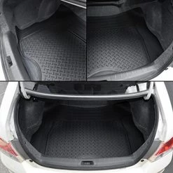 New ???? FlexTough Performance All Weather Rubber Car Floor Mats With Cargo Liner - Full Set Front & Rear Floor Mats For Cars Truck SUV, Automotive Floor Mats (Black) ???? 14 New ???? FlexTough Performance All Weather Rubber Car Floor Mats With Cargo Liner - Full Set Front & Rear Floor Mats For Cars Truck SUV, Automotive Floor Mats (Black) ???? -Car Seat Covers shop 51S5OFDnSZL
