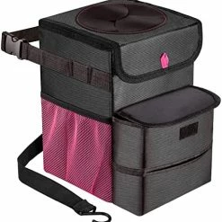 Promo ❤️ Car Trash Can Foldable Garbage Bin Leakproof 3 Gallons Purple ???? -Car Seat Covers shop 51S9Vu9kVQL. AC