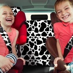 Brand new ???? Cow Print Car Accessories Car Seat Cover For ???? Women Men Cow Rubber Steering Wheel Cover Car Cup Holders Keyring Armrest Pad Seat Belt Pads Wrist Strap For Most Car, SUV() Patchwork Patt ???? -Car Seat Covers shop 51SF3WTNR5S