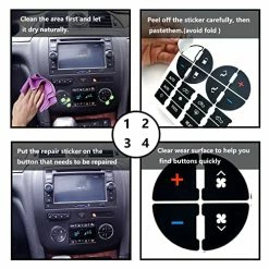 Cheap ???? 2 Packs AC Dash Button Repair Kit -Compatible With Chevy, Best For Fixing Ruined Faded A/C Control Buttons - Decal Replacement Fits Select 07-14 GM Vehicles - Car SUV Van Truck Accessories 3pcs ⭐ -Car Seat Covers shop 51SS04LEMJL