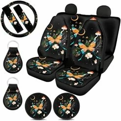 Hot Sale ???? Mushroom Seat Covers For Cars For ???? Women With Steering Wheel Cover,Moon Star Universal Auto Accessories Front Rear Back Seats Protectors,Seat Belt Pads,Cup Coaster,Keychains For Trucks SUV 0 Cow Stawberr ???? 30 Hot Sale ???? Mushroom Seat Covers For Cars For ???? Women With Steering Wheel Cover,Moon Star Universal Auto Accessories Front Rear Back Seats Protectors,Seat Belt Pads,Cup Coaster,Keychains For Trucks SUV 0 Cow Stawberr ???? -Car Seat Covers shop 51TALX6XKL. AC