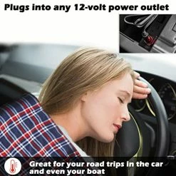 Brand new ???? Heated Blanket, Big Ant Electric Blanket Throw 58.3"x 41.76", Car Electric Blanket Fast Heating, UL Certification, Overheating Protection, Fleece Heating Blanket (Blue And Red Plaid) ???? -Car Seat Covers shop 51TJnfZ310L