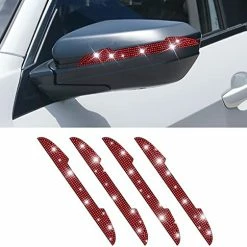 Buy ???? 4 PCS Bling Rhinestone Car Door Handle Scratch Protector, Universal For All Cars, Vehicles, SUVs, Car Side Rearview Mirror, Car Door Edge Guard, Car Exterior Accessories For ???? Women Men (White) ???? -Car Seat Covers shop 51TRF0iwg6L. AC