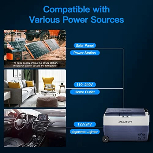 Discount ❤️ 【Upgraded】 12 Volt Refrigerator, Portable Freezer, Car Fridge Dual Zone WIFI APP Control, 53 Quart(50L)-4℉-68℉ RV Car Cooler 12/24V DC And 100-240V AC For Outdoor, Vehicles, Camping, Travel T 64 Quart (60l) ???? 6 Discount ❤️ 【Upgraded】 12 Volt Refrigerator, Portable Freezer, Car Fridge Dual Zone WIFI APP Control, 53 Quart(50L)-4℉-68℉ RV Car Cooler 12/24V DC And 100-240V AC For Outdoor, Vehicles, Camping, Travel T 64 Quart (60l) ???? - Image 4