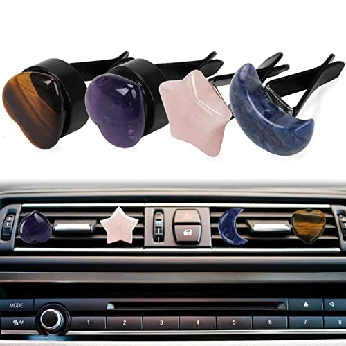 Best Pirce ???? 4 Pieces ???? Women Car Interior Air Fresheners Air Vent Clips Scents Freshener Essential Oil Fragrance Diffuser Cute For ???? Girls Automotive Vent Accessories Agate Airfreshener's Decorations ???? 3 Best Pirce ???? 4 Pieces ???? Women Car Interior Air Fresheners Air Vent Clips Scents Freshener Essential Oil Fragrance Diffuser Cute For ???? Girls Automotive Vent Accessories Agate Airfreshener's Decorations ????