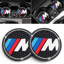 Best reviews of ???? Car Cup Holder Coaster Compatible With BMW M 1 3 5 6 Series X1 X3 X7 X5 X6 Z4 7 Series Recessed Silicone Non-Slip Drink Coaster Car Interior Accessories 2.76 Inch 2 Pieces Black-bm ???? -Car Seat Covers shop 51U5nbsv3BL. AC