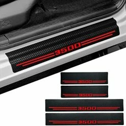 Cheap ???? Car Accessories Carbon Fiber Door Sill Scuff Plate Auto Door Entry Guard Scratch Shield For Dodge Ram 2500 2012-2022 Auto Accessories (2500, RED) ???? -Car Seat Covers shop 51UnxagFkNL. AC