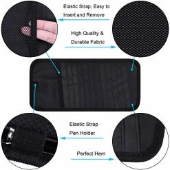 Best Sale ???? Car CD Case Holder, Wisdompro Vehicle Sun Visor Organizer For Cars With 12 DVD Storage Sleeves, 1 Mesh Pocket, 1 Pen Holder And Elastic Strap , Black ???? -Car Seat Covers shop 51UzqUp1TPL