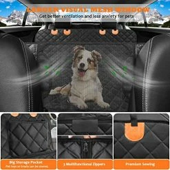 Flash Sale ???? 4-in-1 Convertible ???? Dog Car Seat Cover 100% Waterproof ???? Dog Seat Cover Nonslip ???? Dog Hammock 600D Heavy Scratchproof Pet Seat Cover For Cars Back Seat With Mesh Window For Cars Trucks And SUVs Grey ✨ -Car Seat Covers shop 51V2WyjefPL