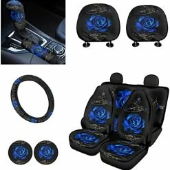 Flash Sale ???? Aztec Tribal Style Car Seat Cover And Steering Wheel Cover Sets Car Accessories Set Of Gear Shift Knob Cover+Car Handbrake Cover, Car Coaster,Car Headrest Cover Full Set ???? -Car Seat Covers shop 51V9H9TWFnL. AC