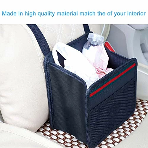 Coupon ???? Car Organizer Back Seat,Hanging Premium Car Seat Organizer,Waterproof Odorless Fabric Mini Trash Bag (Black 9X7.8 In) ⌛ 6 Coupon ???? Car Organizer Back Seat,Hanging Premium Car Seat Organizer,Waterproof Odorless Fabric Mini Trash Bag (Black 9X7.8 In) ⌛ - Image 4