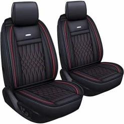 Buy ⌛ 5 Car Seat Covers Full Set With Waterproof Leather Universal Fit For Elantra Sonata Sportage RAV4 CRV Altima Accord Chevy Equinox (Black Full Set) ???? -Car Seat Covers shop 51VXdGusyoL. AC