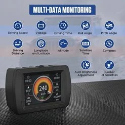 Cheapest ???? MR CARTOOL M85 Car Inclinometer GPS Speedometer Roll Angle & Pitch Angle With Compass Display For All Off-Road Vehicles ⭐