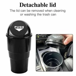 Buy ???? Mini Car Trash Can, Small Automatic Portable Trash Can With Lid, For Car Home Office (Black) Gray-1 Pack ???? 21 Buy ???? Mini Car Trash Can, Small Automatic Portable Trash Can With Lid, For Car Home Office (Black) Gray-1 Pack ???? -Car Seat Covers shop 51W1TZxH5GL