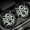 Budget ???? 2PCS Bling Cow Print Car Accessories For ???? Women, Universal Auto Cute Anti Slip Cup Holder Insert Coaster ⭐ -Car Seat Covers shop 51WR4WtxDnL
