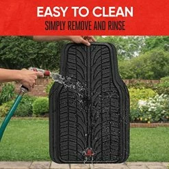 Hot Sale ???? Grand Prix Tire Tread Rubber Car Floor Mats For Autos SUV Truck & Van - All-Weather Waterproof Protection Front Seat Liners, Trim To Fit Most Vehicles ???? -Car Seat Covers shop 51WSnvcbRXL