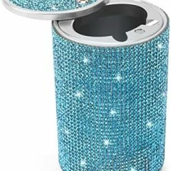 Discount ???? Bling Ashtray For Car, Portable Car Ashtray With Lid, Smokeless Ashtray Detachable Car Cigarette Ashtray, Mini Car Trash Crystal Diamond Car Ashtray For Cup Holder Home Office Travel (Silver) ???? -Car Seat Covers shop 51WY8k3NNJL. AC