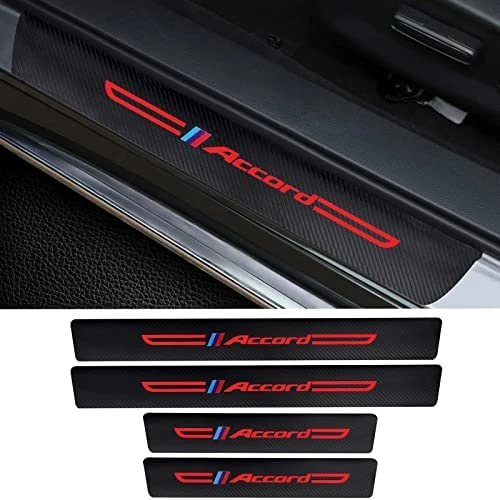 Coupon ✨ Cotree 4PCS Carbon Fiber Textured Leather Car Door Sill Protector Compatible With Honda Accord, Car Door Threshold Protector, Car Door Sill Decoration Scuff Plate Fit For Honda Accord Accessories A-white ✔️ 9 Coupon ✨ Cotree 4PCS Carbon Fiber Textured Leather Car Door Sill Protector Compatible With Honda Accord, Car Door Threshold Protector, Car Door Sill Decoration Scuff Plate Fit For Honda Accord Accessories A-white ✔️ - Image 7