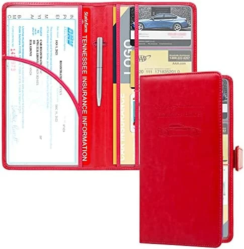 Cheapest ???? Car Registration And Insurance Holder, Leather Glove Box Organizer Cool Car Accessories, Car Document Holder For Cards, Driver's License And Essential Document, Black Glitte ???? 17 Cheapest ???? Car Registration And Insurance Holder, Leather Glove Box Organizer Cool Car Accessories, Car Document Holder For Cards, Driver's License And Essential Document, Black Glitte ???? - Image 15