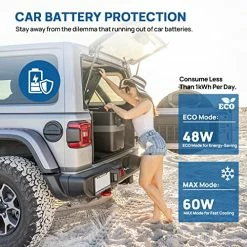 Budget ???? 12 Volt Refrigerator, 42 Quart / 40L Portable Freezer (-4℉~50℉) With 12/24V DC And 110V AC, Car Fridge With Compressor For Van, Truck, Vehicle, Camping, Road Trip, Outdoor And Home ???? -Car Seat Covers shop 51WtWzBY2WL