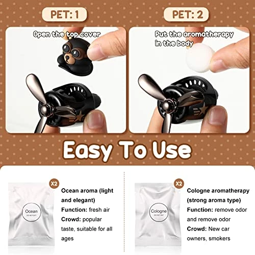 Budget ???? 5 Pcs Car Air Fresheners Cartoon Bear Pilot Cute Diffuser Rotating Propeller Vent Accessories Ornament Outlet Yellow Duck Fan Smell Clips For Perfume Automotive Decoration ❤️ 8 Budget ???? 5 Pcs Car Air Fresheners Cartoon Bear Pilot Cute Diffuser Rotating Propeller Vent Accessories Ornament Outlet Yellow Duck Fan Smell Clips For Perfume Automotive Decoration ❤️ - Image 6