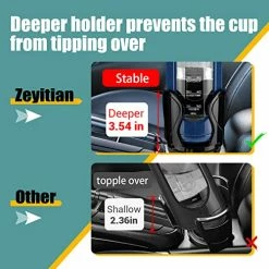 Outlet ???? Cup Holder Expander For Car Beker Car Cup Holder For Organizer Adapters Holders Universal Compatible With 2.6 "to 4.5" Diameters And Most 12-Ounce To 46-Ounce Bottles&Cups Cup Holder+solid Black Style Hook ???? -Car Seat Covers shop 51XdgqUx8ML
