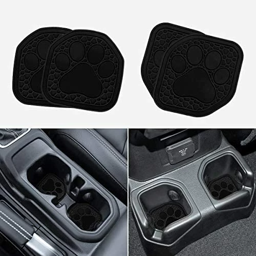 Best Sale ???? Auovo Auto Cup Holder Inserts Coaster Fit For 2018 -2022 Wrangler JL JLU 2020-2022 Gladiator JT Cup Mat Pad Interior Decoration Accessories (4 Pcs Kit) (Red, For Deep Rear Cup Holders) ???? 9 Best Sale ???? Auovo Auto Cup Holder Inserts Coaster Fit For 2018 -2022 Wrangler JL JLU 2020-2022 Gladiator JT Cup Mat Pad Interior Decoration Accessories (4 Pcs Kit) (Red, For Deep Rear Cup Holders) ???? - Image 7