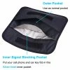 Flash Sale ???? Faraday Bag, RFID Signal Blocking Bag Shielding Cage Pouch Wallet Case For Cell Phone Privacy Protection And Car Key FOB, Anti-Tracking, Anti-Spying Case Blocker - Black Black (7.5 X 3.5) ✨ -Car Seat Covers shop 51XnJAqA9nL