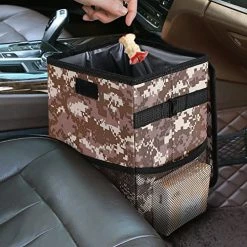 Best Pirce ???? Amgool Hanging Car Trash Can With Lid 3 Gallons Large Capacity Leakproof Bag With Storage Pockets Waterproof Black Litter Garbage Bag Foldable Organizer For Automotive Home Camping ✨ -Car Seat Covers shop 51Y9RgEmmLL