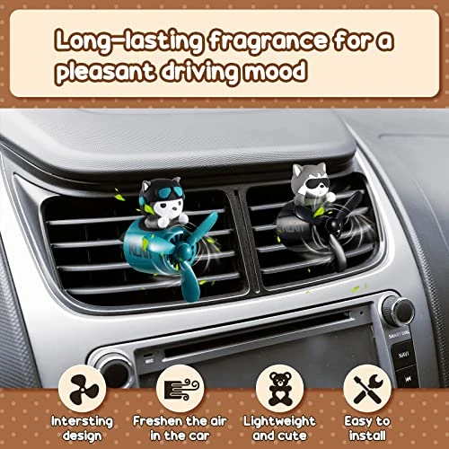 Budget ???? 5 Pcs Car Air Fresheners Cartoon Bear Pilot Cute Diffuser Rotating Propeller Vent Accessories Ornament Outlet Yellow Duck Fan Smell Clips For Perfume Automotive Decoration ❤️ 5 Budget ???? 5 Pcs Car Air Fresheners Cartoon Bear Pilot Cute Diffuser Rotating Propeller Vent Accessories Ornament Outlet Yellow Duck Fan Smell Clips For Perfume Automotive Decoration ❤️ - Image 3