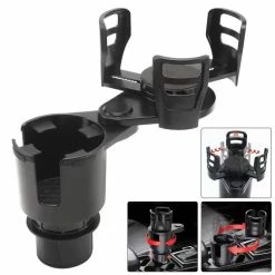 Promo ???? New Upgraded Cup Holder Expander For Car 2 In 1 Multifunctional Car Cup Holder Extender Adapter With Adjustable Base Compatible With Hydro Flask, Yeti, Nalgene, 32/40 Oz Large Bottles Drinks Mugs ????