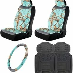 Brand new ???? Camo Auto Accessories Kit, Edge, Black, And Mint Camo - Low Back Seat Covers, Floor Mats And Wheel Cover For Car Trucks, Fits Most Bucket Seats (Edge Mint - 5pc) ???? -Car Seat Covers shop 51YwVq0sgLL. AC