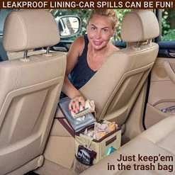Best reviews of ???? Car Trash Can With Lid And Detachable Lining | Waterproof, Foldable, Console Or Seat Hanging (2 Gal, Beige) ???? -Car Seat Covers shop 51Yzqh6o46L