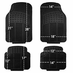Cheap ???? Automotive Floor Mats Black Universal Fit Heavy Duty Rubber For All Weather Protection Fits Most Cars, SUVs, And Trucks, 4 Piece (Full Set Trimmable) FH Group F11305BLACK Black Seat Covers ???? -Car Seat Covers shop 51ZFyAHOjsL