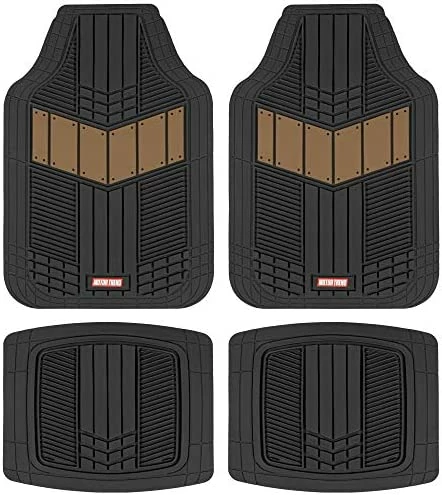 Promo ???? DualFlex Two-Tone Sport Design All-Weather Rubber Floor Mats For Car, Truck, Van & SUV - Waterproof Front & Rear Liners With Drainage Channels Blu ???? 8 Promo ???? DualFlex Two-Tone Sport Design All-Weather Rubber Floor Mats For Car, Truck, Van & SUV - Waterproof Front & Rear Liners With Drainage Channels Blu ???? - Image 6