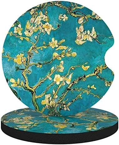 Top 10 ✔️ Car Cup Holder Coasters, 2 Pack Universal Auto Anti Slip Insert Coaster, Rubber Car Coasters With A Finger Notch, Cute Car Assecories For ???? Women Men, Cup Mat For Most Car Interior (Desert Leaf) ❤️ 17 Top 10 ✔️ Car Cup Holder Coasters, 2 Pack Universal Auto Anti Slip Insert Coaster, Rubber Car Coasters With A Finger Notch, Cute Car Assecories For ???? Women Men, Cup Mat For Most Car Interior (Desert Leaf) ❤️ - Image 15