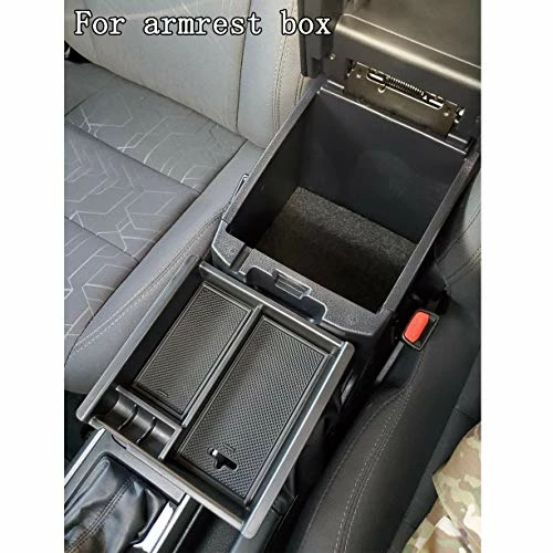 Budget ⌛ JKCOVER Center Console Accessory Organizer Compatible With Toyota Tacoma 2016 2017 2018 2019 2020 2021 2022 2023, ABS Material Armrest Box Insert Tray (Black Trim) ???? 4 Budget ⌛ JKCOVER Center Console Accessory Organizer Compatible With Toyota Tacoma 2016 2017 2018 2019 2020 2021 2022 2023, ABS Material Armrest Box Insert Tray (Black Trim) ???? - Image 2
