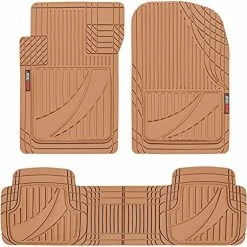 Top 10 ???? FlexTough Advanced Black Rubber Car Floor Mats - 3 Piece Front & Rear Trim To Fit Floor Mats For Cars Truck SUV, All Weather Automotive Liners With Traction Grips And Multiple Trim Lines ???? -Car Seat Covers shop 51a3IjKIXL. AC